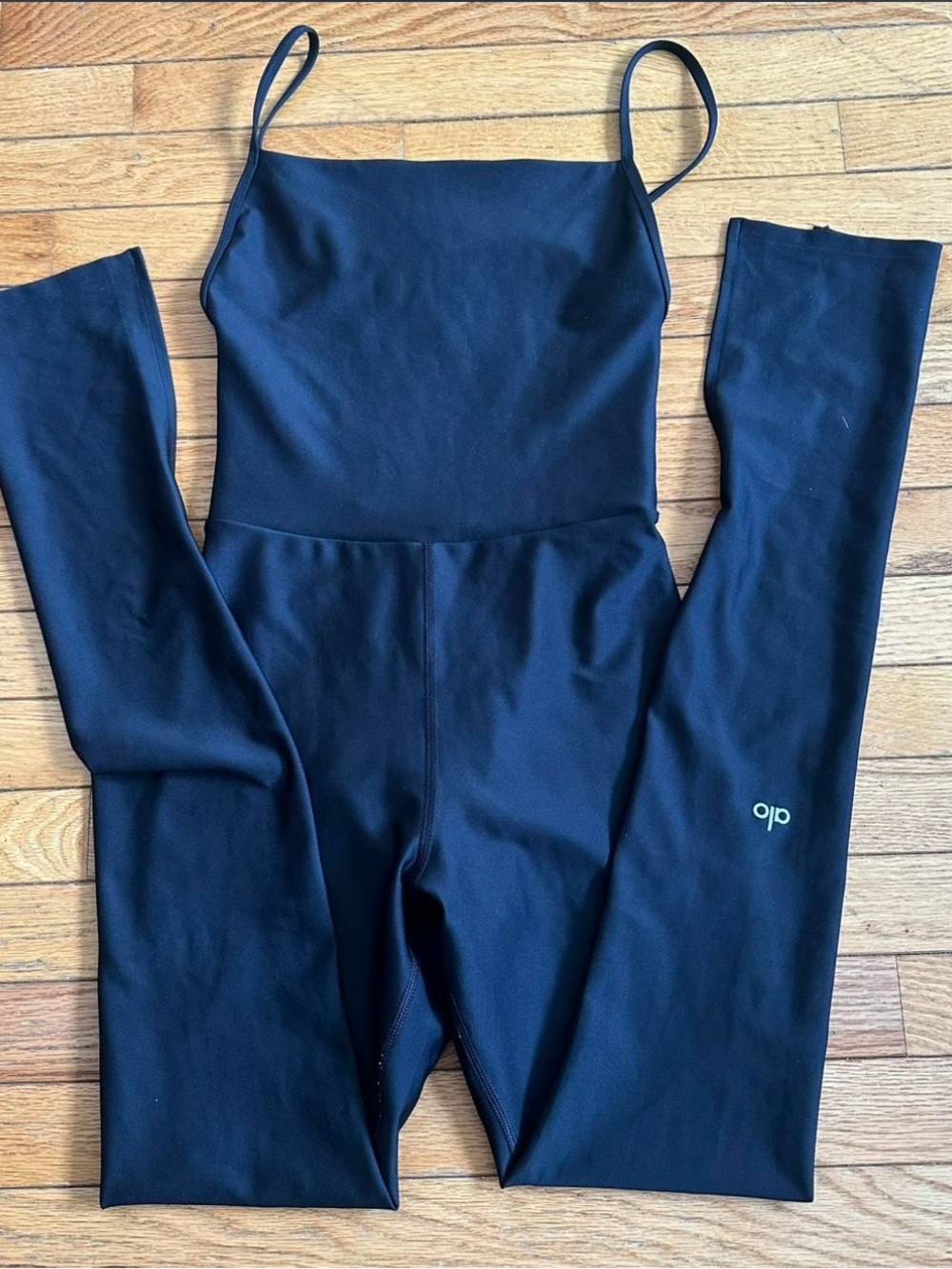 ALO Airlift Disco Daze Bodysuit Jumpsuit Flare Legging XS Women’s